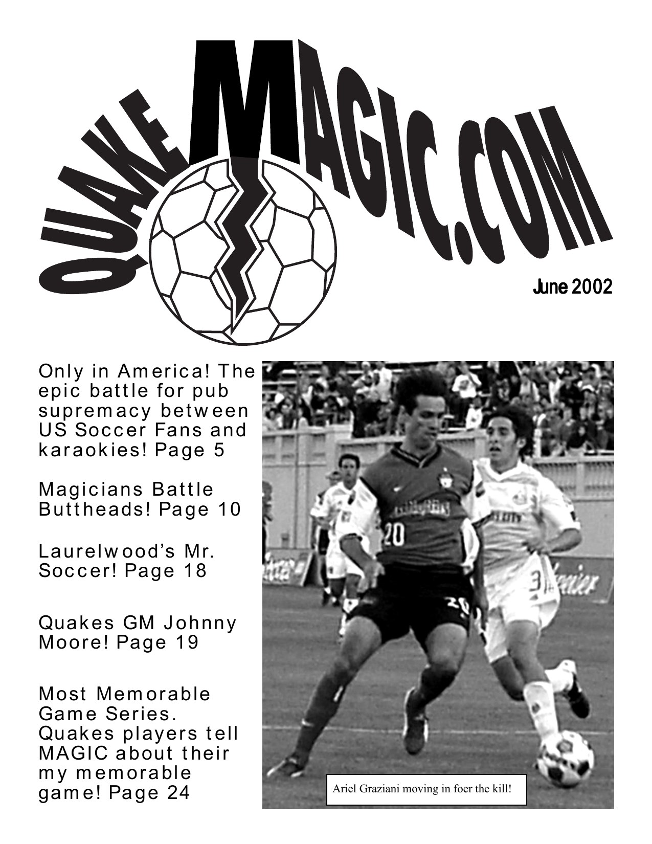 Cover of the June 2002 QuakeMagic.com issue
